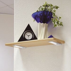 Raft cu suport console metalice, 60x30x2 cm PAL Stejar Sonoma