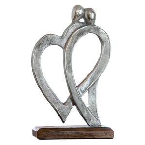 Figurina FROM HEART, aluminiu, 17 x 31 cm