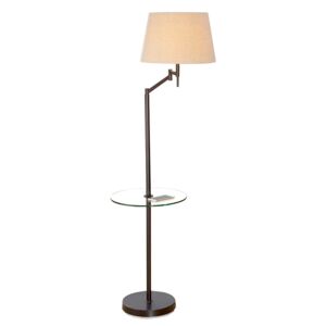 Lampadar TABLE ELASTICO, metal sticla, 60 x 40 x 160 cm