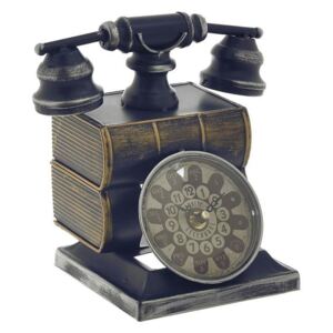Ceas de birou Antique Telephone Blue 20 x 21 cm