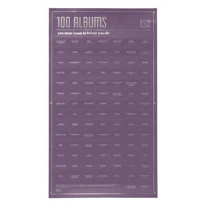 Poster DOIY 100 Albums You Must Listen, 35 x 64 cm
