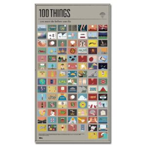 Poster DOIY 100Things You Must Do, 54,5 x 98 cm