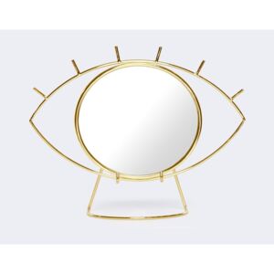 Oglindă de masă DOIY Cyclops, 26 x 20,5 cm, auriu