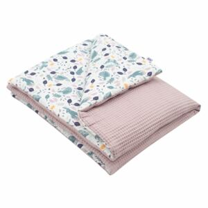 New Baby Pătură pentru copii Vafle iepurași, 80 x 102 cm