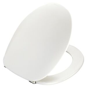 Capac WC PRESSALIT 2000, închidere simplă, alb 40,8-44,1x37 cm