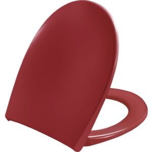 Capac WC PRESSALIT Scandinavia Plus, închidere lentă, roșu (RAL 3003) 41,1-45,1x37,4 cm