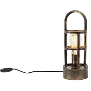 Lampă de masă Art Deco bronz 35 cm - Kevie