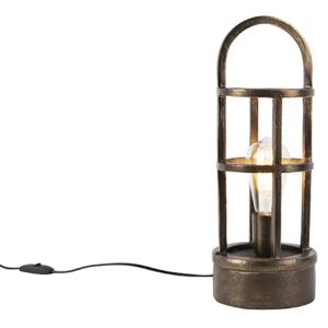 Lampă de masă Art Deco bronz 41 cm - Kevie