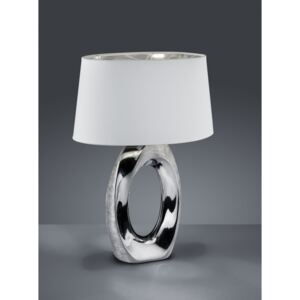 Trio TABA R50521089 Lampa de masa de noapte argintiu ceramică excl. 1 x E27, max. 60W IP20