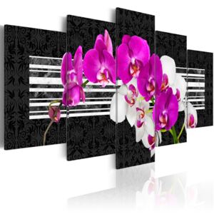 Tablou - Modest orchids 200x100 cm