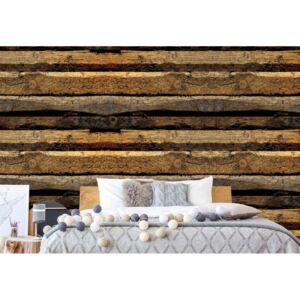 Fototapet GLIX - Rustic Wood + adeziv GRATUIT Tapet nețesute - 368x254 cm