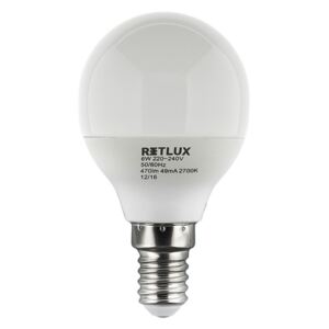 Retlux RLL 268 G45 E14 miniG 6W WW bec LED (alb cald 2700K)