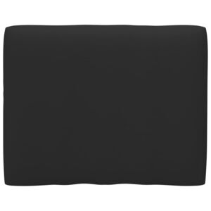 Pernă canapea din paleți, negru, 50x40x12 cm