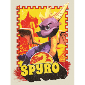 Spyro - Vintage Tablou Canvas, (60 x 80 cm)