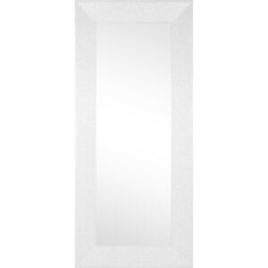 Oglinda dreptunghiulara cu rama din MDF alba Glitty 79x179 cm