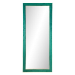 Oglinda dreptunghiulara cu rama din MDF/catifea verde Janina 70x170 cm
