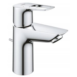 Baterie lavoar Grohe Bauloop 23335001, marimea S, monocomanda, 3/8, cartus ceramic, evacuare cu tija, Argintiu