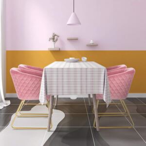 SCAU211 - Scaun masuta toaleta machiaj cosmetica tapitat - Auriu - Roz