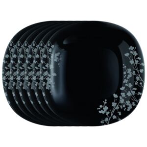 Set farfurii întinse Luminarc Ombrelle 27 cm,6 buc., negru