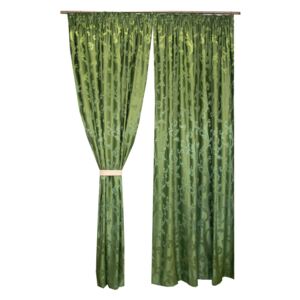 Set draperii Velaria jacard verde, 2 170x260 cm
