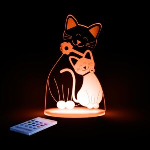 Lampă de veghe cu LED pentru copii Aloka Cat