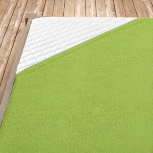 Cearsaf elastic de pat din froté, lime verde 140x200 cm