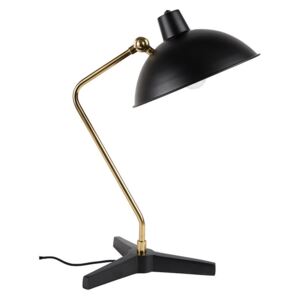 Lampa birou neagra din fier 52 cm Devi Black Dutchbone