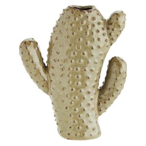 Vaza bej/maro din ceramica 15 cm Cactus Pauline Madam Stoltz