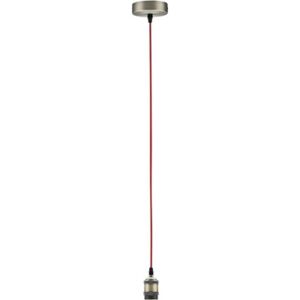 Pendul Neordic Eldar E27 max. 1x20W, cu cablu textil rosu