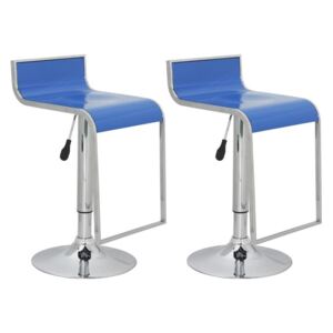 Set 2 scaune bar din ABS Albastru