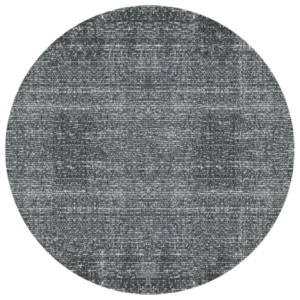 Covor rotund PT LIVING Washed Cotton, ⌀ 150 cm, gri-negru