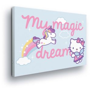 Tablou - Hello Kitty and Magic Dream 100x75 cm