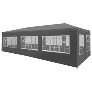 Cort pentru petrecere, 3 x 9 m, antracit