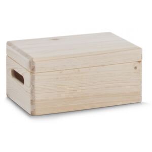Cutie maro cu capac pentru depozitare din lemn de pin 20x30 cm Cover Zeller