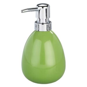 Dispenser sapun lichid verde din ceramica 390 ml Polaris Wenko