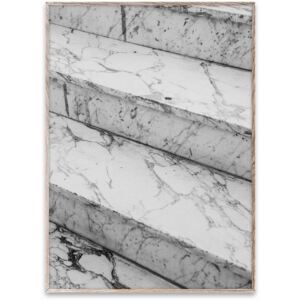 Poster cu rama stejar Marble Steps Paper Collective