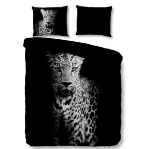 Lenjerie de pat Leopard (negru)
