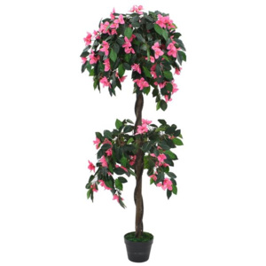 Plantă artificială Rododendron cu ghiveci 310 cm Verde și roz