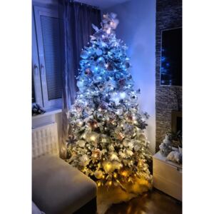 Instalație de Crăciun în ediție gold cu LED-uri pentru pomul de Crăciun Twinkly 32m AWW 400LED