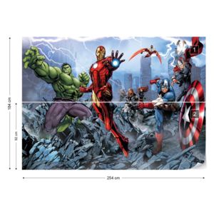 Fototapet - Marvel Avengers Vliesová tapeta - 254x184 cm