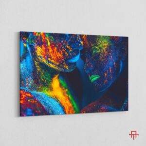 Canvas - Neon Love 90 x 120 cm