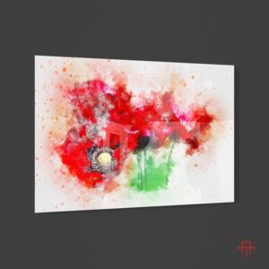 Sticla - Poppies 90 x 120 cm