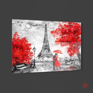 Sticla - Love in Paris 90 x 120 cm