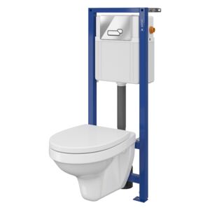 Cersanit set incastrat WC Delfi + rezervor apa + capac + buton S701-337