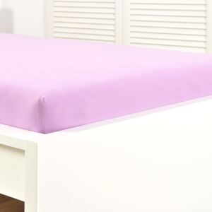 Cersaf de pat cu elastic din jersey, violet deschis mov 60x120 cm