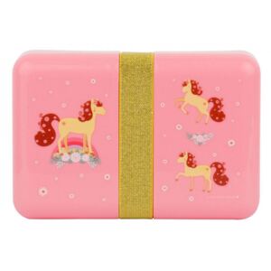 Cutie pentru pranz roz din polipropilena Horse A Little Lovely Company