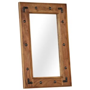 Oglindă, lemn masiv de salcâm, 50 x 80 cm