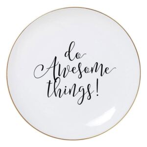Farfurie "Do awesome things!" Bloomingville