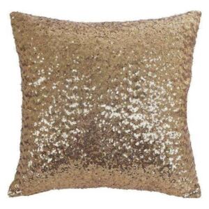 Față de pernă cu paiete Minimalist Cushion Covers, 45 x 45 cm. auriu