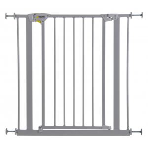 Poarta Siguranta Trigger Lock Safety Gate Silver Hauck, 75 x 81 cm